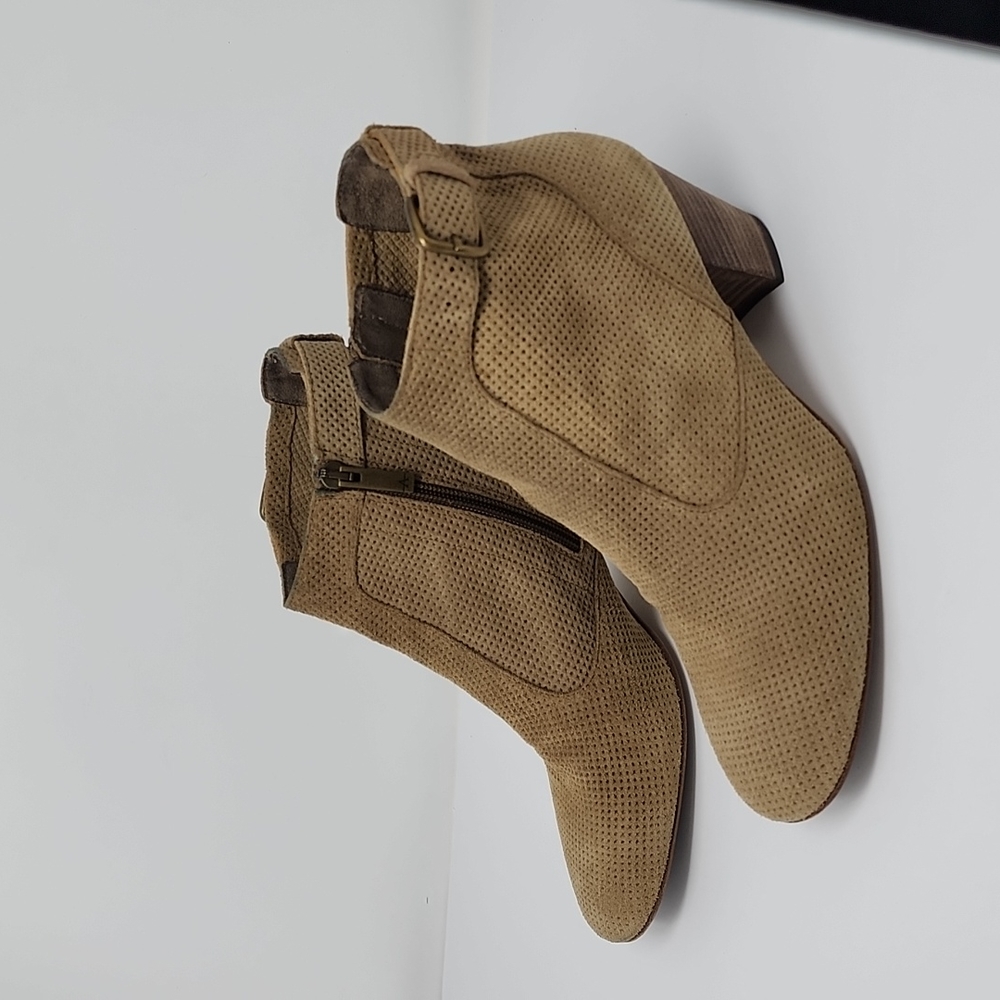 Aquatalia Tan Suede Booties 10